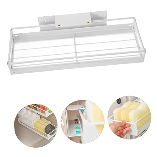 COLLBATH Storage Drawers Drawer Dividers Drawer Rack Carbon Steel White Slide Rail Household Storage Drawer Clear Shelves