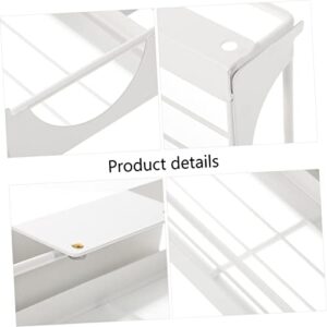 COLLBATH Storage Drawers Drawer Dividers Drawer Rack Carbon Steel White Slide Rail Household Storage Drawer Clear Shelves