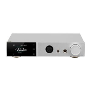 topping a70 pro fully balanced headphone amplifier 17000mw*2 relay volume control pre amp wiht remote control(silver)