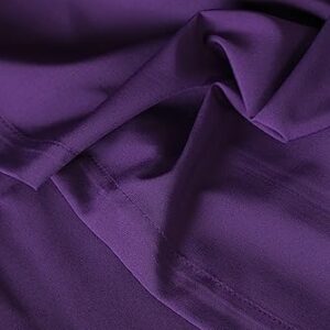 SHERWAY 2 Panels 4.8 Feet x 10 Feet Purple Photography Backdrop Drapes, Thick Polyester Window Curtain for Wedding Party Ceremony Stage Decoration