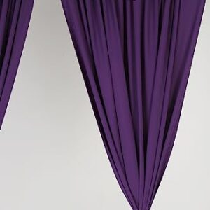 SHERWAY 2 Panels 4.8 Feet x 10 Feet Purple Photography Backdrop Drapes, Thick Polyester Window Curtain for Wedding Party Ceremony Stage Decoration