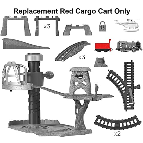 Replacement Part for Thomas and Friends Sodor Safari Tiger Adventure Train Playset - GXH06 ~ Replacement Red Cargo Cart