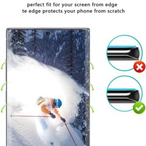 [2+2 Pack] Galaxy Note 10 Plus Screen Protector, Ultra HD Tempered Glass Film [Scratch Resistant] [3D full coverage ] [9H Hardness] [Fingerprint Unlock] For Samsung Galaxy Note 10 Plus/Note 10+ 5G (6.8 Inch)