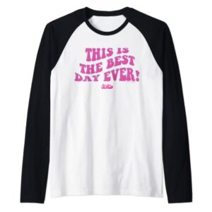 Barbie The Movie - This Is The Best Day Ever! Raglan Baseball Tee