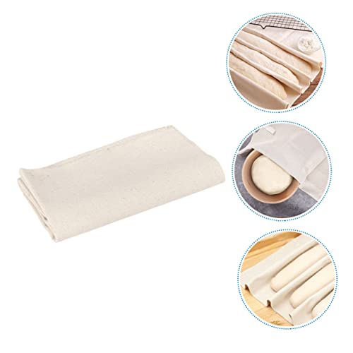 Luxshiny 2pcs Bread Yeast Cloth Cotton Washcloth Bread Organic French Bread Baking Pan Kitchen Baking Tools Baking Couche Linen Fermented Cotton Cloth Pastry Kitchen Tools Kitchen Utensil