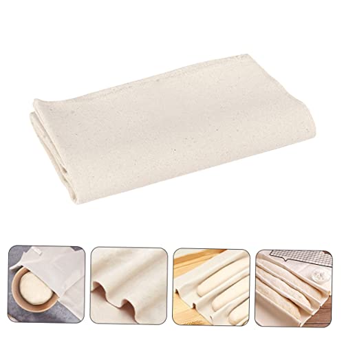 Luxshiny 2pcs Bread Yeast Cloth Cotton Washcloth Bread Organic French Bread Baking Pan Kitchen Baking Tools Baking Couche Linen Fermented Cotton Cloth Pastry Kitchen Tools Kitchen Utensil