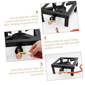 BESPORTBLE Gas Stove Outdoor Gas Burner Gas Bbq Portable Stove Burner 1 Set Single Burner Outdoor Stove Bbq Propane Stove Outdoor Gas Cooker Propane Single Burner Propane Stove Propane Burner