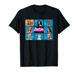 barbie the movie - grid t-shirt