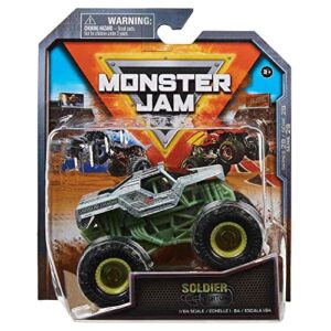 monster jam 2023 spin master 1:64 diecast truck series 29 steel reveal soldier fortune