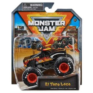 monster jam 2023 spin master 1:64 diecast truck series 29 legacy trucks el toro loco (black)
