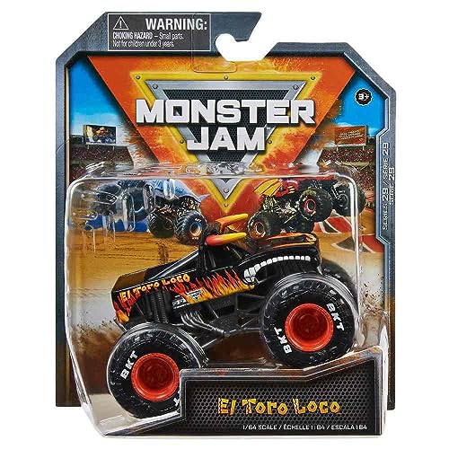 Monster Jam 2023 Spin Master 1:64 Diecast Truck Series 29 Legacy Trucks El Toro Loco (Black)