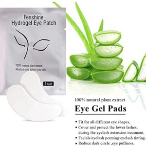 Fenshine 200 Pairs Eyelash Extension Eye Pads Lint Free Hydrogel Eye Patches Professional Under Eye Gel Pads for Lash Extensions Supplies (200 Pairs)…