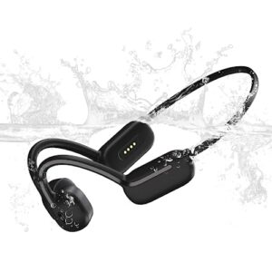 kuuhsaaez bone conduction headphones,ipx8 waterproof swimming headphones,with built-in mp3 player 32g memory, bluetooth 5.3 wireless open ear headphones for swimming,running,driving,hiking,cycling