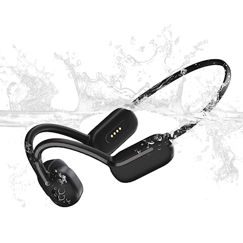 Kuuhsaaez Bone Conduction Headphones,IPX8 Waterproof Swimming Headphones,with Built-in MP3 Player 32G Memory, Bluetooth 5.3 Wireless Open Ear Headphones for Swimming,Running,Driving,Hiking,Cycling