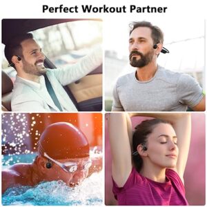 Kuuhsaaez Bone Conduction Headphones,IPX8 Waterproof Swimming Headphones,with Built-in MP3 Player 32G Memory, Bluetooth 5.3 Wireless Open Ear Headphones for Swimming,Running,Driving,Hiking,Cycling