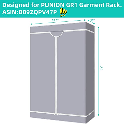 PUNION Rolling Garment Rack & Garment Rack Cover