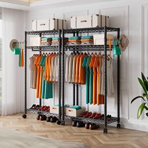 PUNION Rolling Garment Rack & Garment Rack Cover