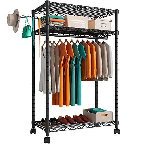 PUNION Rolling Garment Rack & Garment Rack Cover