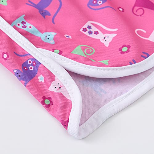 Ikevan Baby Running Short Pants 2 to 8 Years Toddler Boys Girls Cartoon Floral Printed Sport Shorts Kids (Hot Pink, 7 Year)