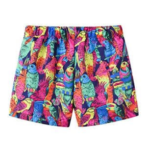 Ikevan Baby Sports Short Pants 2 to 8 Years Toddler Boys Girls Cartoon Floral Printed Sport Shorts Kids (Hot Pink, 5 Year)