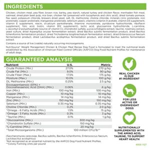 NutriSource Weight Management Dry Dog Food, Chicken and Chicken Meal, 26LB