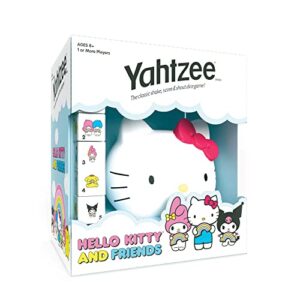 usaopoly yahtzee: hello kitty and friends | classic family dice game