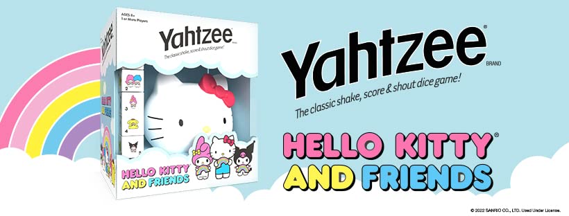 USAOPOLY YAHTZEE: Hello Kitty and Friends | Classic Family Dice Game