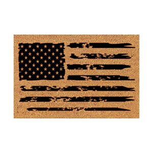 indoor front door mat party in the usa coir print decoration patriotic mats for outside entry welcome independence day 4th of july memorial flag hello,summer soft oh my stars cute absorbent attractive