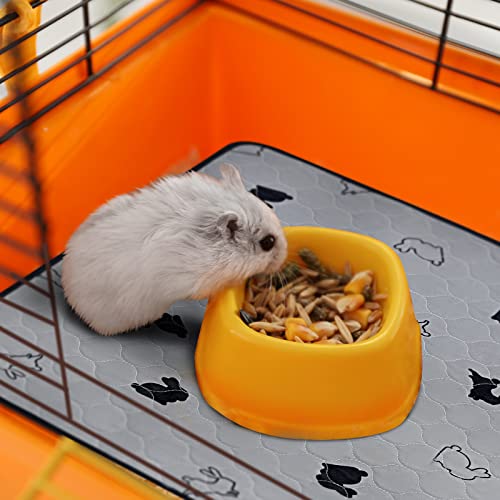 Guinea Pig Cage Liners, 2Pack Washable Fleece Guinea Pig Bedding, Waterproof Reusable & Super Absorbent Anti Slip Guinea Pig Pee Pad for Rabbits, Hamster Rat Small Animals Pet, Guinea Pig Accessories