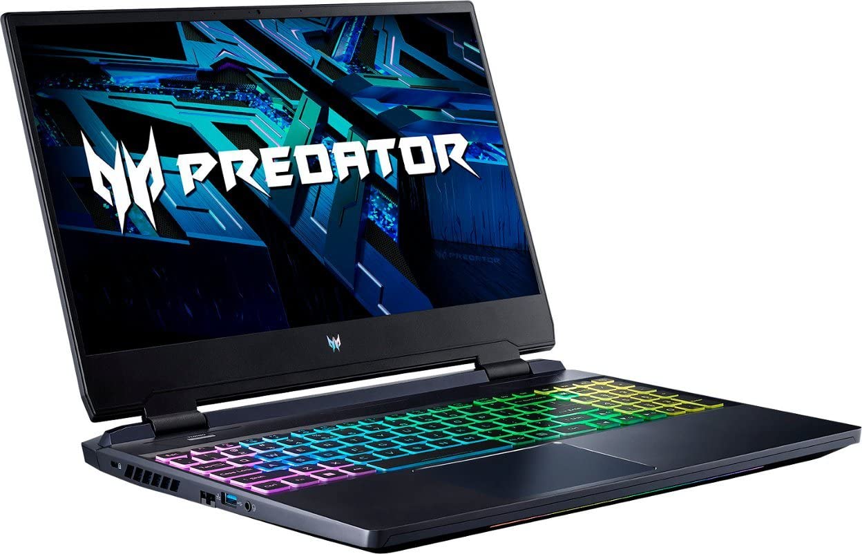Acer Predator Helios 300 Gaming Laptop (15.6" 165Hz FHD IPS, Intel 12th Gen i7-12700H, 64GB DDR5 RAM, 1TB PCIe SSD, GeForce RTX 3060 6GB 140W), RGB Backlit, FHD Webcam, WiFi 6E, Win 11 Home, Black