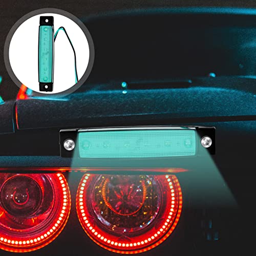 GANAZONO 10 Pcs Clearance Indicator Lamp,Trailer Rv Marker Led Light,Lamp Front Rear Tail,Led Side Marker Indicator Lights for Truck Trailer Auto Car Bus Lorry Boat Deck(Green)
