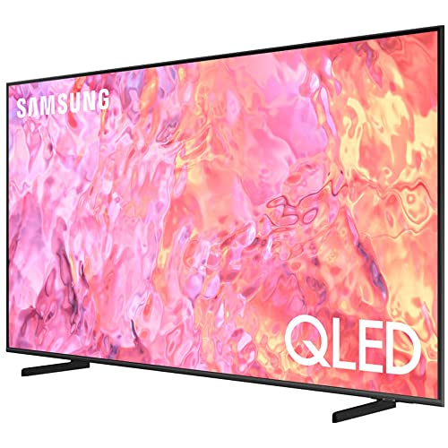 SAMSUNG QN85Q60CA 85 Inch QLED 4K Smart TV Bundle with Premiere Movies Streaming + 37-100 Inch TV Wall Mount + 6-Outlet Surge Adapter + 2X 6FT 4K HDMI 2.0 Cable (2023 Model)