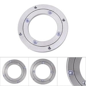 Turntable Bearing Lazy Susans, Heavy Duty Aluminium Alloy Rotating Bearing Turntable Round Dining Table Swivel Plate (4 inch*H8.5MM)