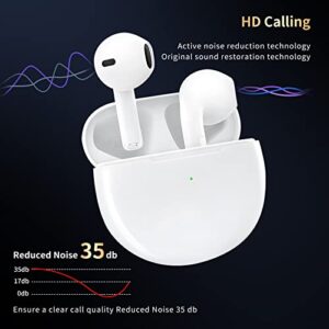 Ear buds Wireless Bluetooth Earbuds, 5.2 Bluetooth Headphones 30 Hrs Battery Life with Wireless Charging Case, IPX5 Waterproof Touch Control Noise Cancelling Earbuds for iPhone/Android (2023 Upgraded)