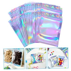 NUOBESTY 200 Pcs Plastic Bag Glitter Earrings Bead Earrings Plastic Earrings Dime Bag Self Sealing Bag Snack Sealing Bag Self-Sealing Jewelry Bag Earring Bags Shiny Jewelry Bag Self-Locking