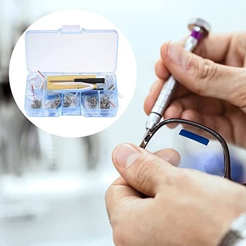 Eyeglasses Repair Kit, Sunglasses Repair Kit, Includes Glasses Screws and Screwdrivers, Glasses Nose Pads,Glasses Cloth, Tweezer, for Glasses, Sunglasses, Watch, Repair Kit - 500 Pcs