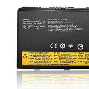 Anepoch 00HW030 SB10F46468 78+ 78++ Laptop Battery Replacement for Lenovo ThinkPad P70 P71 Series Notebook SB10F46468 01AV451 4X50K14092 15V 96Wh 6400mAh