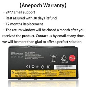 Anepoch 00HW030 SB10F46468 78+ 78++ Laptop Battery Replacement for Lenovo ThinkPad P70 P71 Series Notebook SB10F46468 01AV451 4X50K14092 15V 96Wh 6400mAh