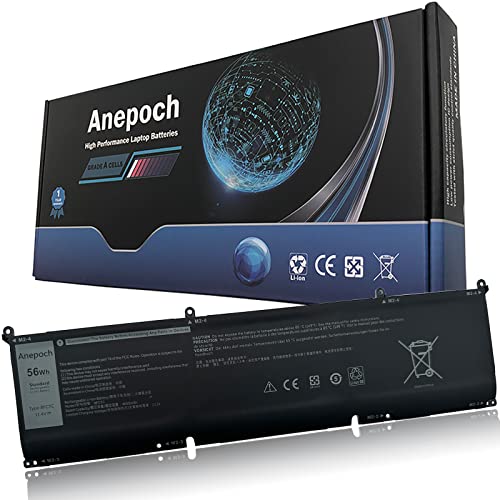 Anepoch 8FCTC Laptop Battery Replacement for Dell XPS 15 9500 Precision 5550 Alienware M15 R3 R4 M17 R3 R4 Series Notebook 69KF2 08FCTC 070N2F 70N2F 0P8P1P 0M59JH 0DVG8M 11.4V 56Wh 4650mAh