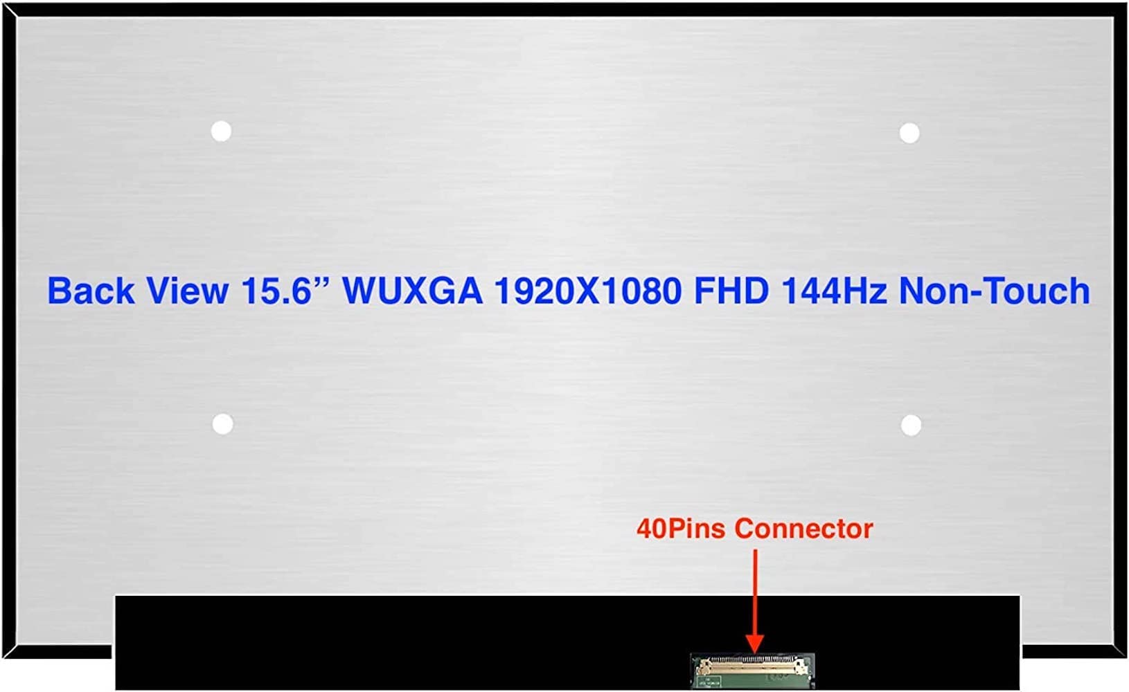 EM EMAJOR TECH New Screen Replacement for NV156FHM-N4J FHD 1920x1080 144Hz IPS LCD LED Display