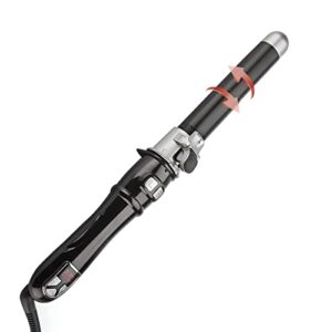 tanshine curling iron 1.25 inch, automatic waver curling wand, auto rotating hair curler 32mm barrel, hair waving iron hair styling, hair crimper with adjustable heat settings, black