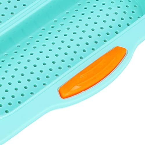 Baguette Mould, Insulated Handle Easy Demolding Soft Wearproof Bread Baking Pan for Kitchen(Green)