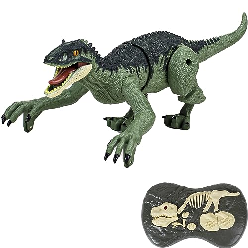 RC Dinosaur Toys for Kids,Electronic Robot Remote Control Dinosaurs Toy with Light Up & Growling Sounds & Walking,Dinosaur Robot Toy Birthday Gift for 3 4 5 6 Ages Boys Girls