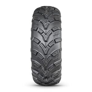 HALBERD 6PR ATV/UTV Tires, 25x8-12 All Terrain 15mm Tread Depth 25x8x12 Trail Sand Off-Road Tires, Set of 2 ATV Tires