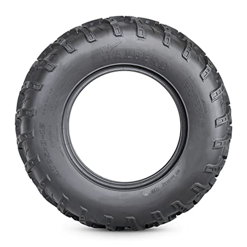 HALBERD 6PR ATV/UTV Tires, 25x8-12 All Terrain 15mm Tread Depth 25x8x12 Trail Sand Off-Road Tires, Set of 2 ATV Tires