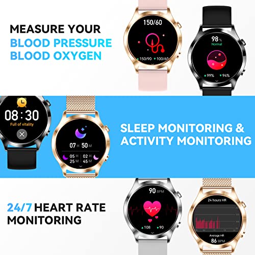 Smart Watch for Men Bluetooth Calling 1.39" HD Big Screen Sports Smartwatch Compatible with iPhone Android Phones 100+ Sports Modes Fitness Tracker Watch with Heart Rate Sleep Monitor Pedometer