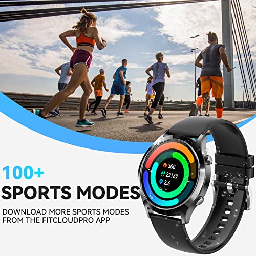 Smart Watch for Men Bluetooth Calling 1.39" HD Big Screen Sports Smartwatch Compatible with iPhone Android Phones 100+ Sports Modes Fitness Tracker Watch with Heart Rate Sleep Monitor Pedometer