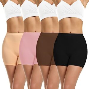 LALESTE Slip Shorts Womens Under Dress Seamless Smooth Anti Chafing Bike Shorts Boy Shorts Underwear Boxer Briefs