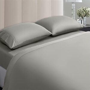 100% egyptian cotton sheets king size,1000 thread count luxury heavy bed sheets set (gray, king)