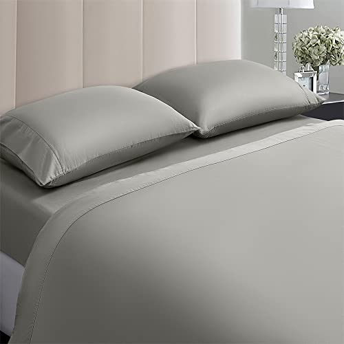 100% Egyptian Cotton Sheets King Size,1000 Thread Count Luxury Heavy Bed Sheets Set (Gray, King)